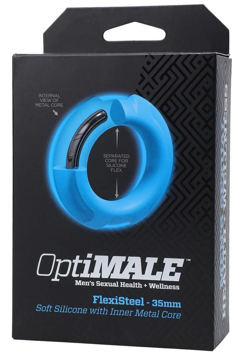 OptiMALE FlexiSteel 43mm Cock Ring - Image 7