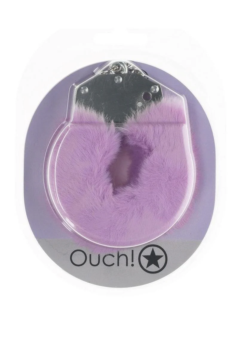 Ouch! Fluffy Handcuffs Burgundy - Image 8