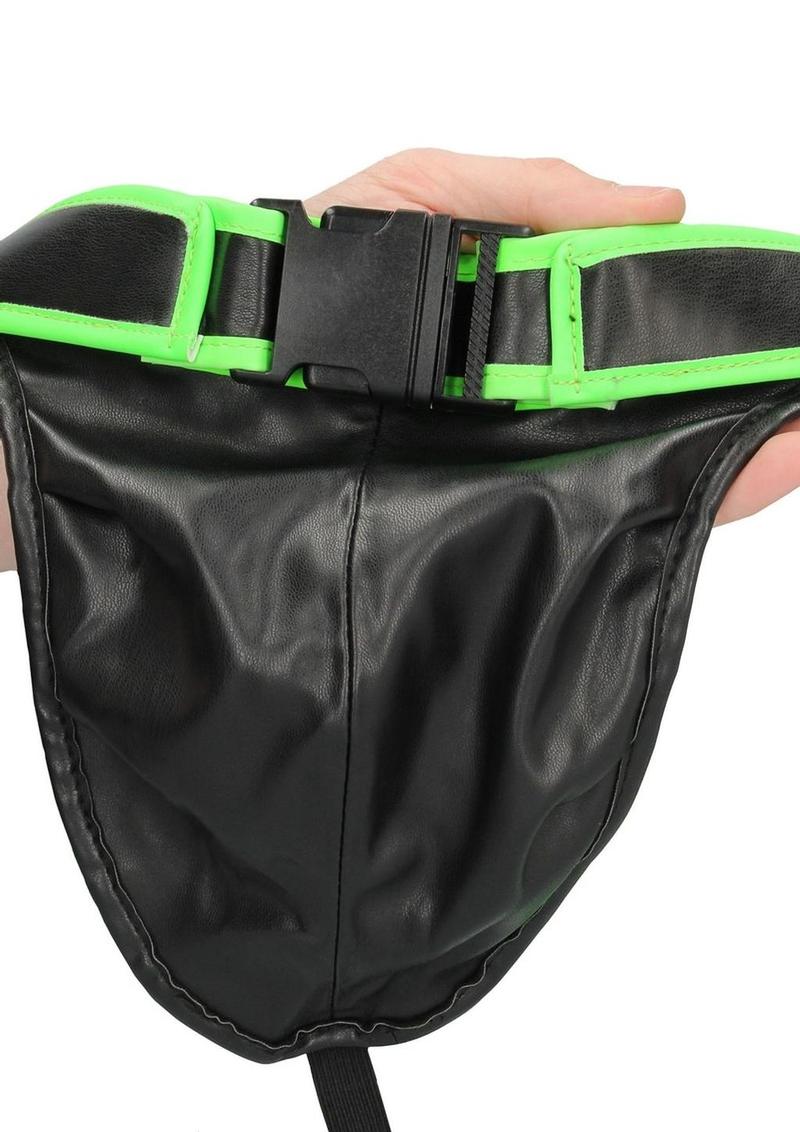 Ouch! Glow in the Dark Bonded Leather Buckle Jock Strap Fetish Wear - Image 5
