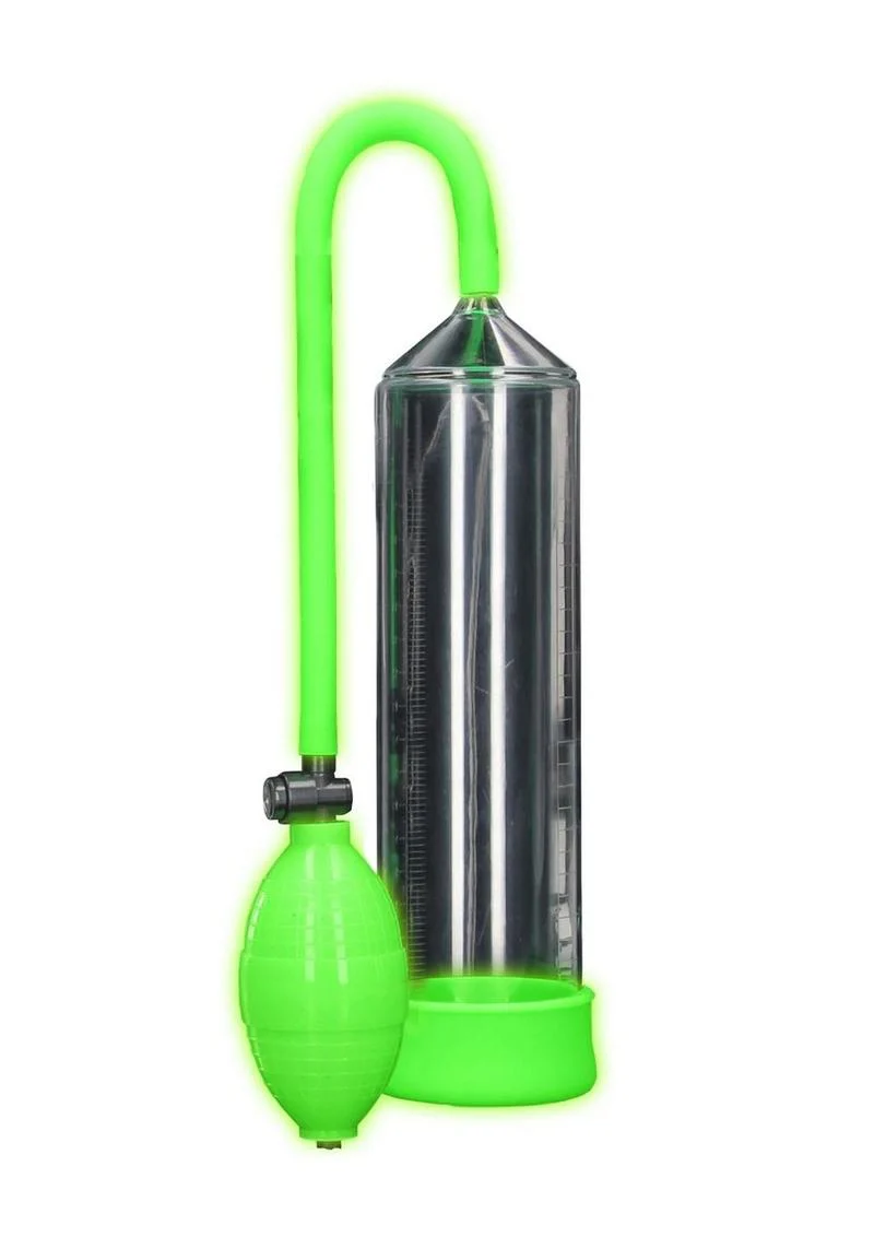 Ouch! Glow in the Dark Classic Reliable Suction Penis Pump