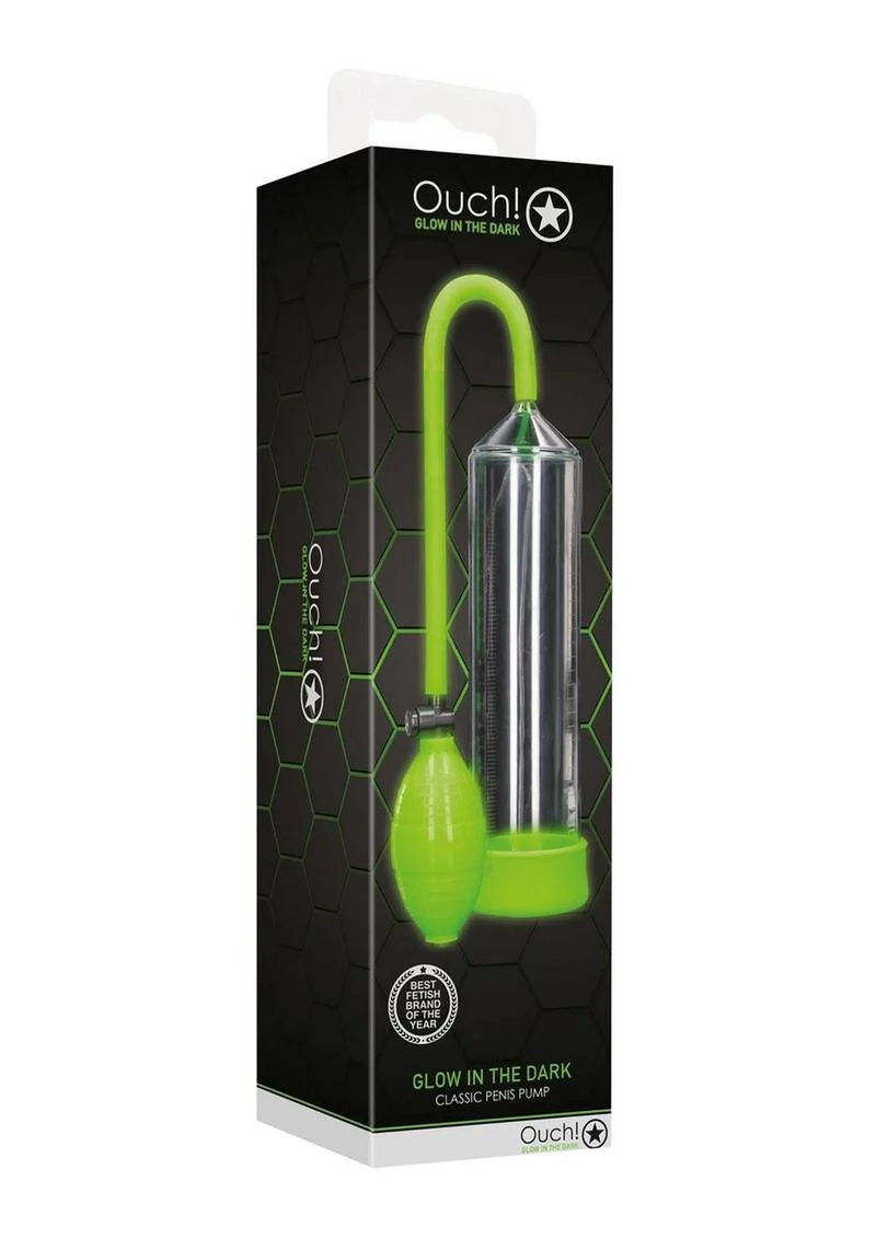 Ouch! Glow in the Dark Classic Reliable Suction Penis Pump - Image 3