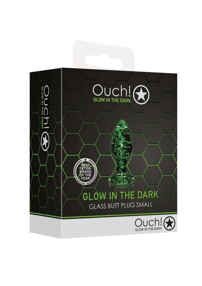 Ouch! Glow in the Dark Glass Butt Plug - Image 6