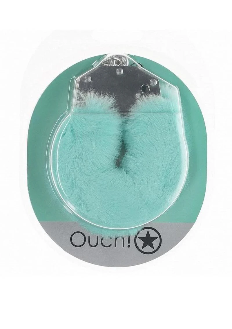 Ouch! Heavy-Duty Fluffy Handcuffs - Powder - Image 3
