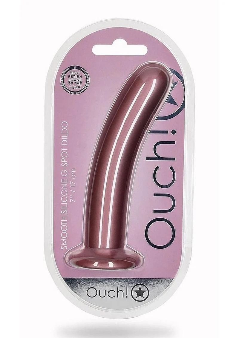 Ouch! Smooth Easy to Clean Silicone G-Spot Dildo - Image 7