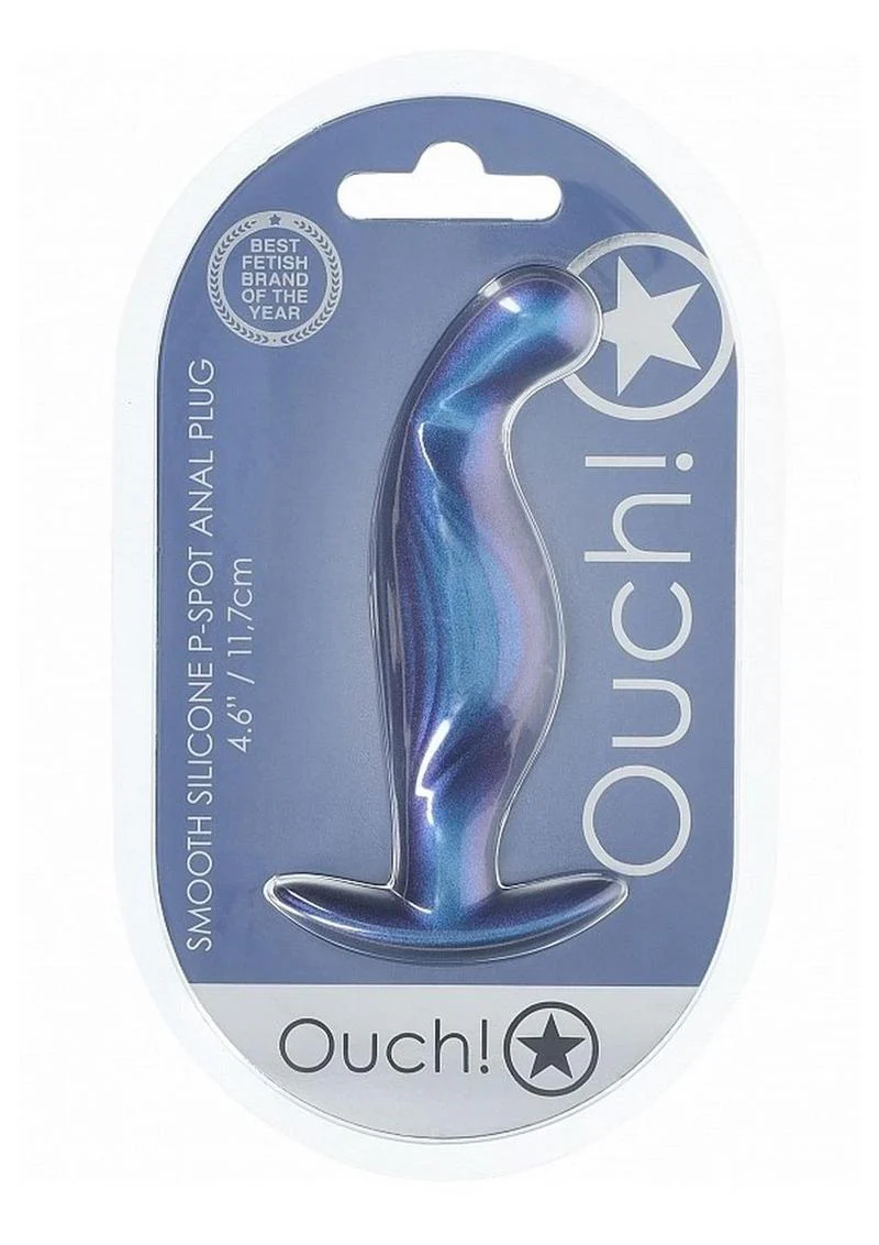 Ouch! Smooth Silicone P-Spot Anal Plug - Image 2