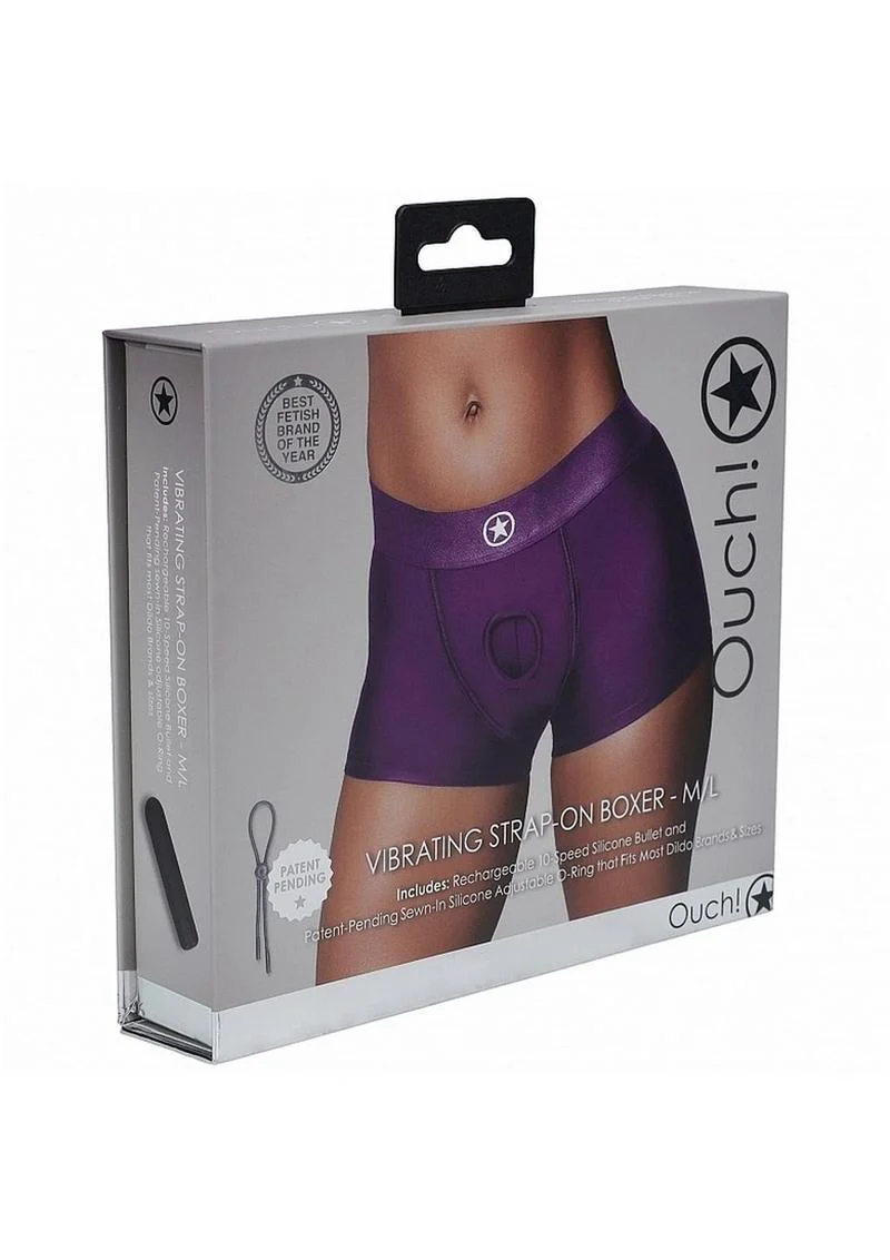 Ouch! Vibrating Strap-On Boxer With Bullet - Image 10