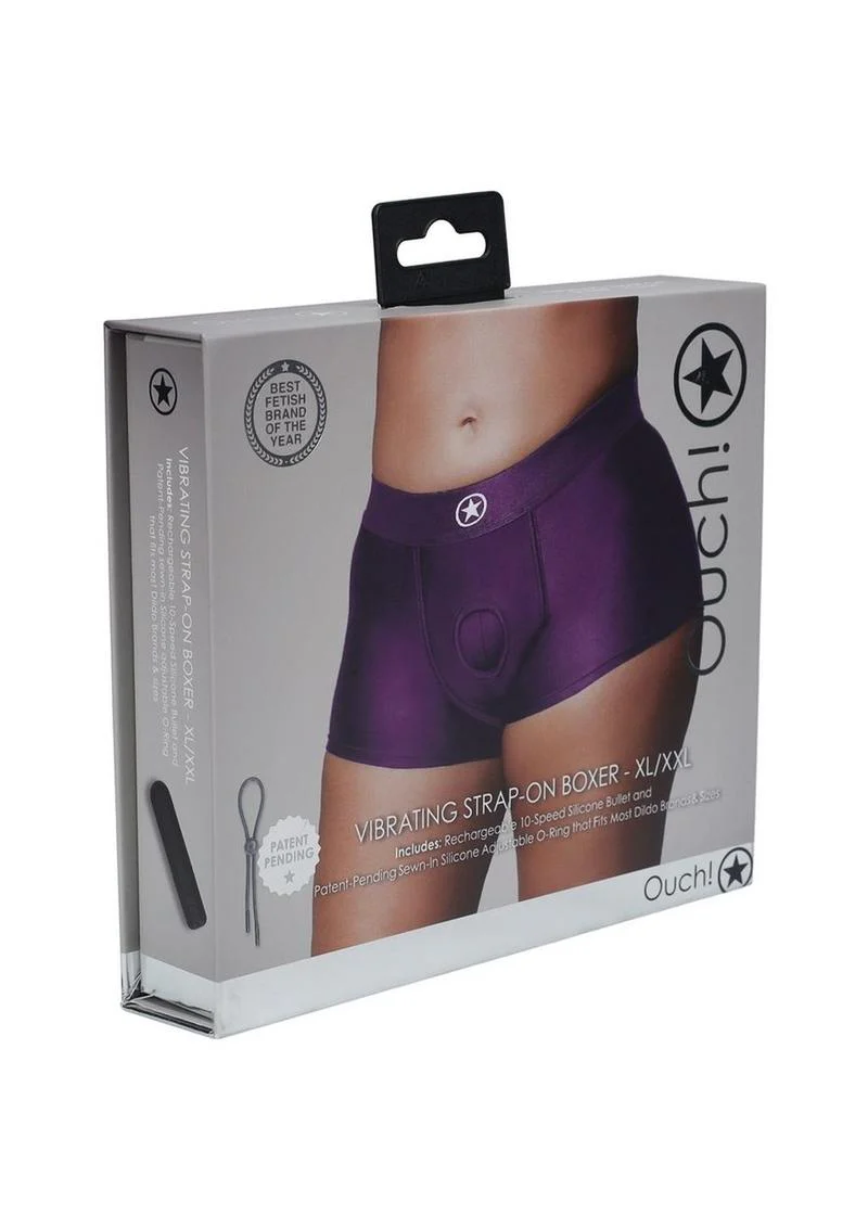 Ouch! Vibrating Strap-On Boxer With Bullet - Image 7