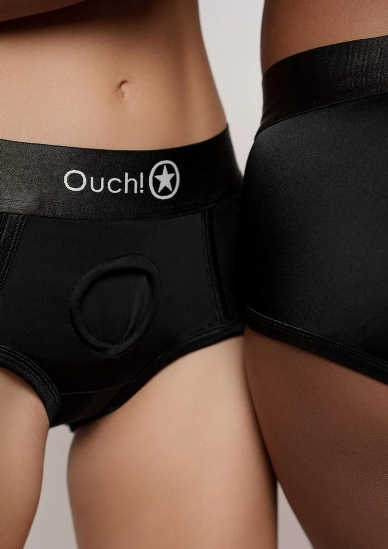Ouch! Vibrating Strap-On Brief with Rechargeable Bullet - Image 3