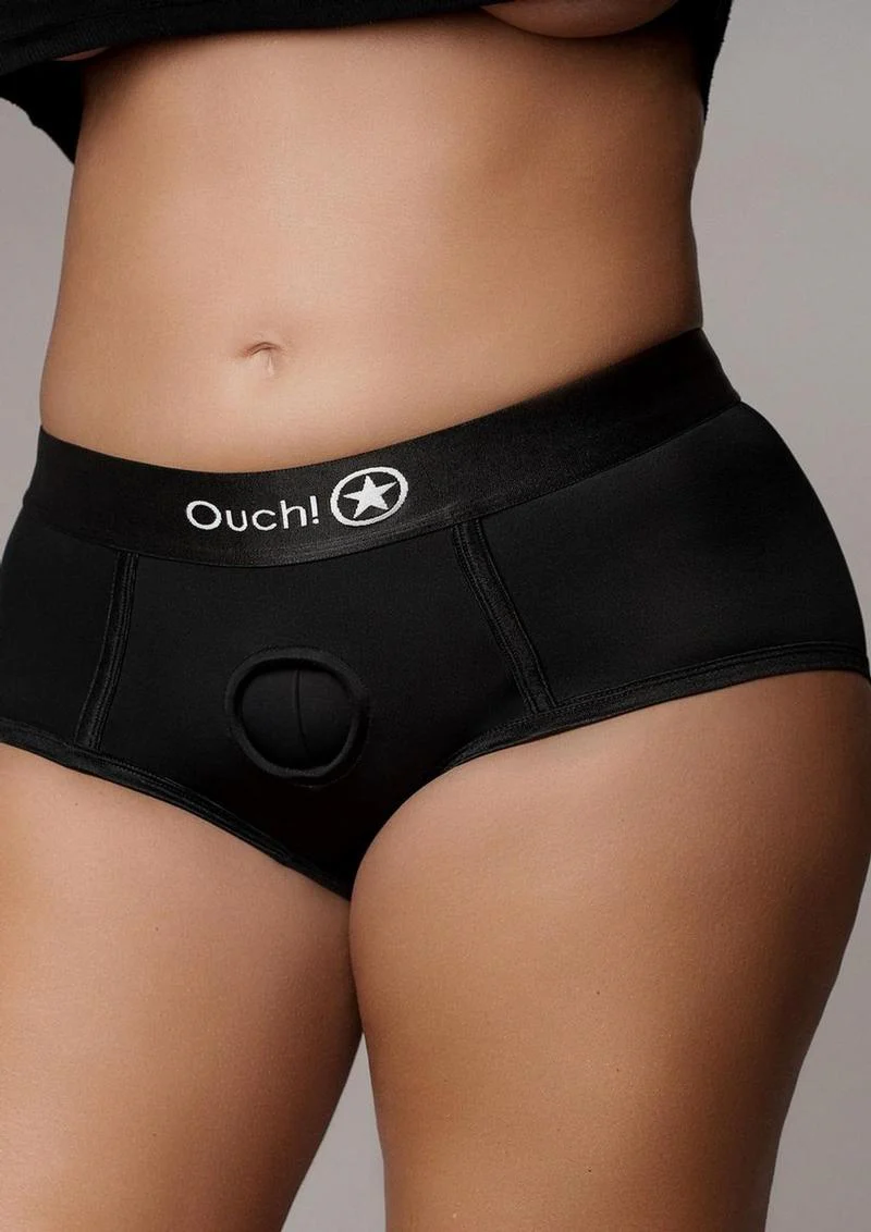 Ouch! Vibrating Strap-On Brief with Rechargeable Bullet - Image 7