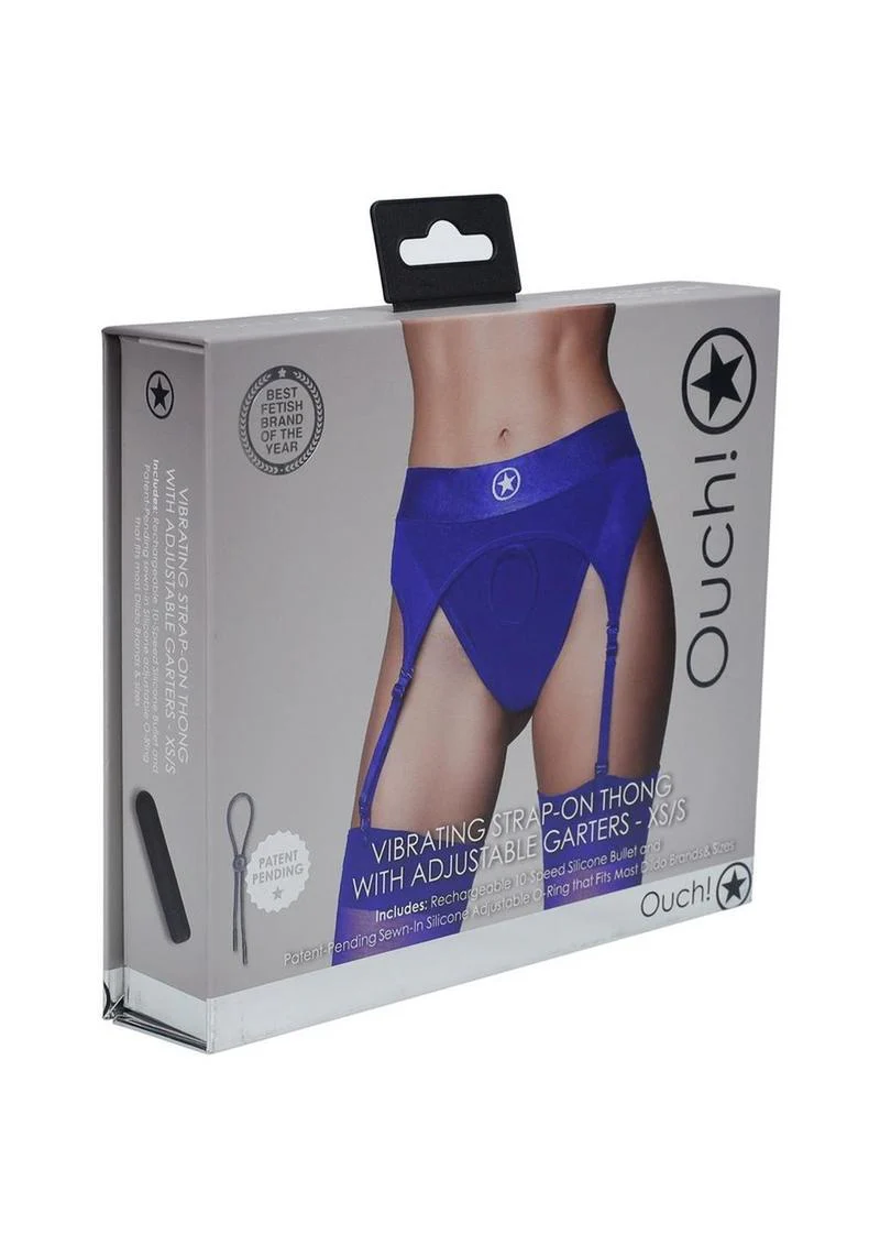 Ouch! Vibrating Strap-On Thong With Rechargeable Bullet - Image 17