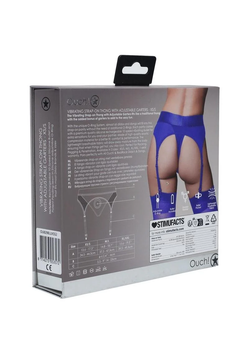 Ouch! Vibrating Strap-On Thong With Rechargeable Bullet - Image 18