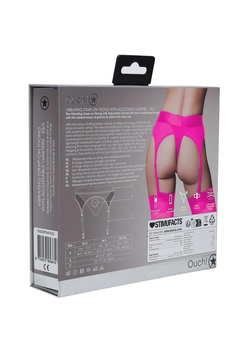 Ouch! Vibrating Strap-On Thong With Rechargeable Bullet - Image 19