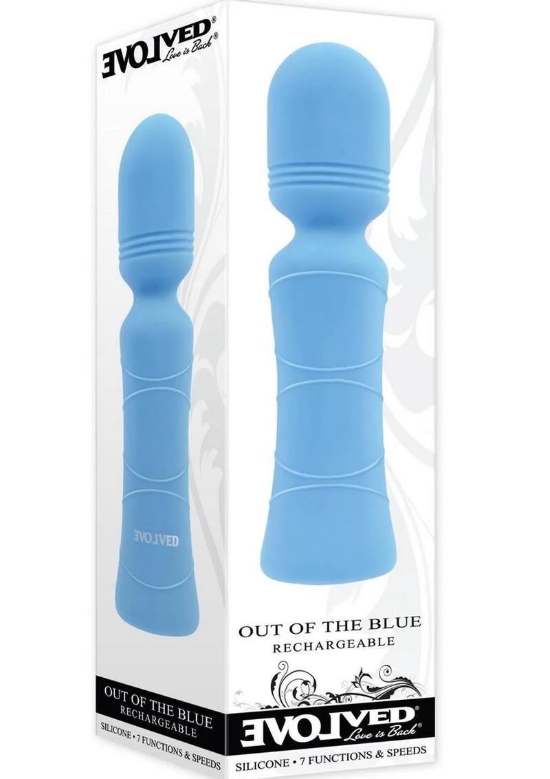 Out of the Blue Rechargeable Silicone Wand Vibrator - Image 4