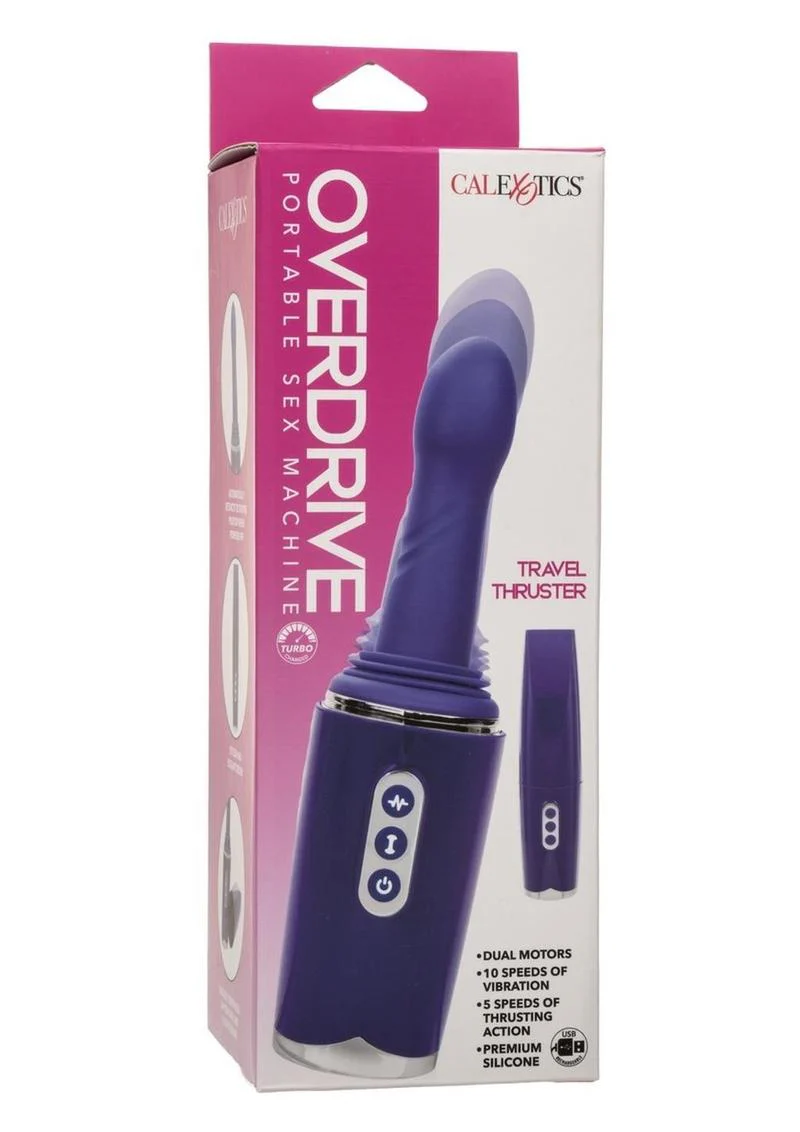 Overdrive Portable Travel Thruster Rechargeable Silicone Sex Machine - Image 4