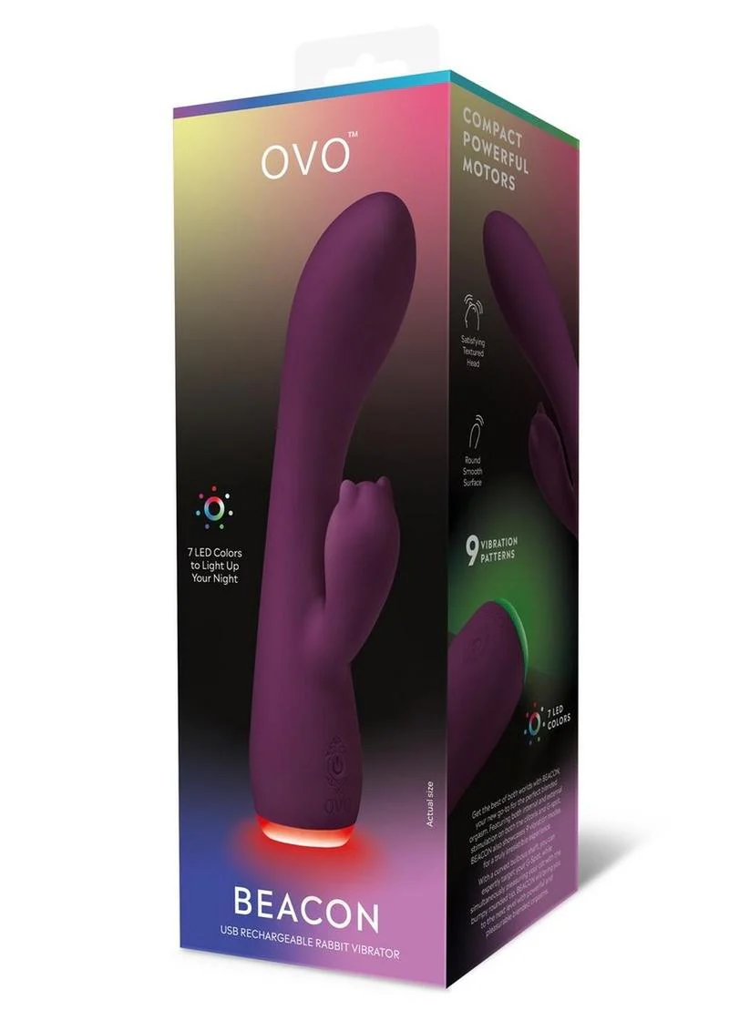 OVO Beacon USB Rechargeable Silicone Dual-Stim Vibrator - Image 3