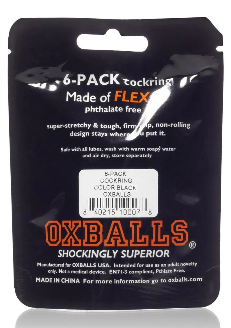Oxballs Atomic Jock 6-Pack Sport High Quality Silicone Cock Ring - Image 10