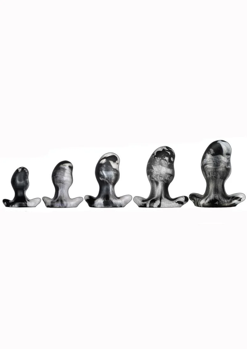 Oxballs Ergo Silicone Butt Plug Set Platinum Swirl - Image 9