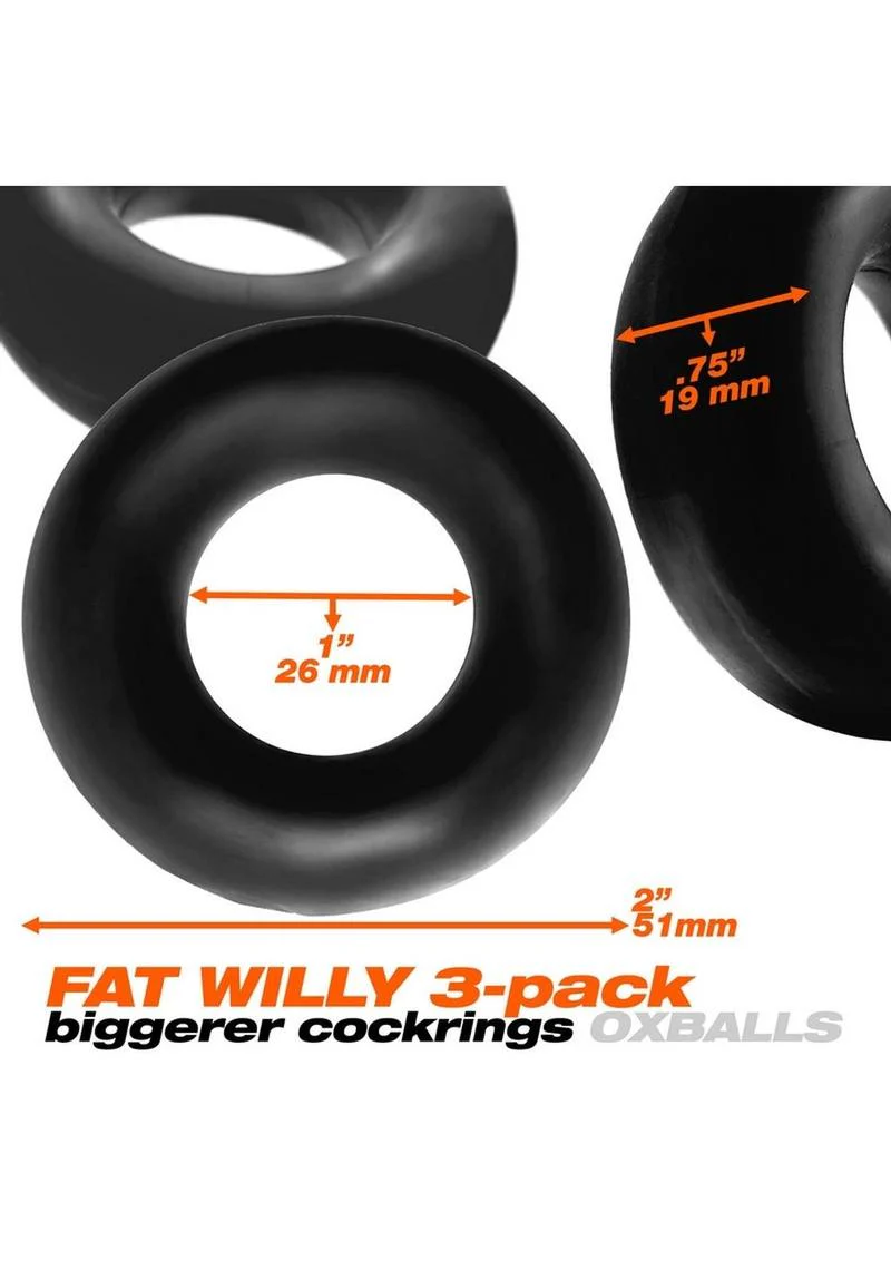 OXBALLS Fat Willy Jumbo Super Stretch Cock Rings - Image 2