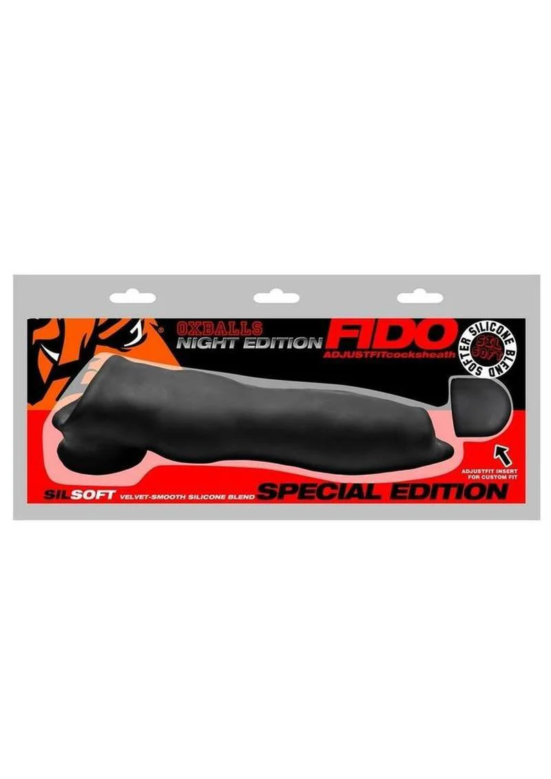 Oxballs Fido Slim Velvet-Smooth Beast Cock Sheath Night Edition - Image 4