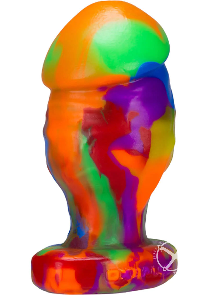 Oxballs Honcho 2 Silicone Anal Plug Rainbow - Image 2