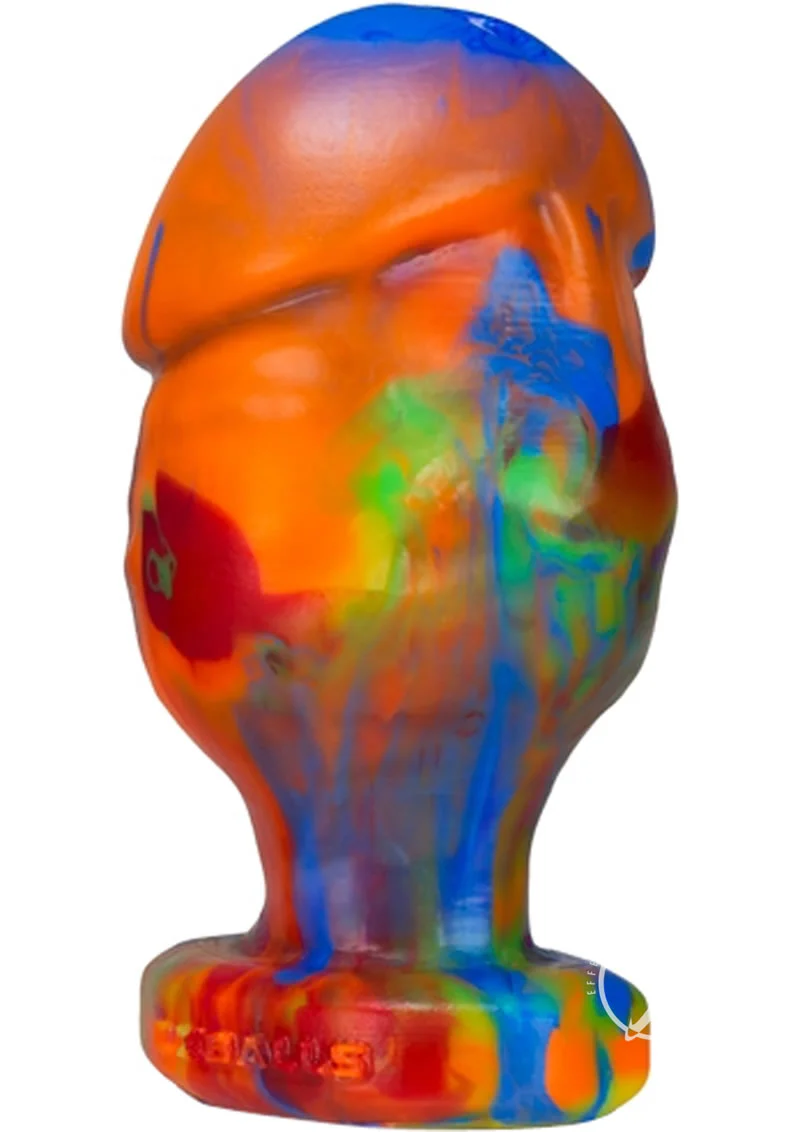 Oxballs Honcho 3 Silicone Anal Plug Rainbow Color - Image 2