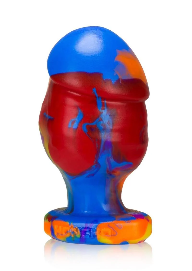 Oxballs Honcho 3 Silicone Anal Plug Rainbow Color - Image 3