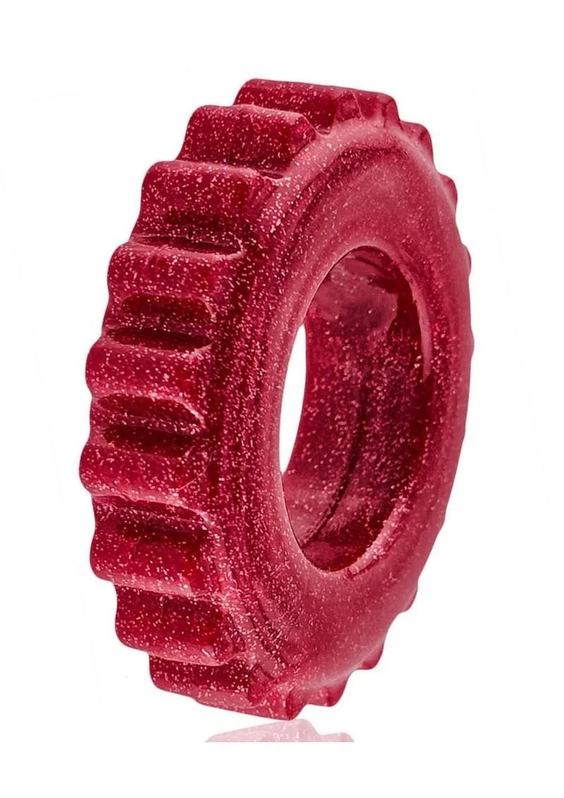 Oxballs Plushy Soft Cock Ring Cherry - Image 2