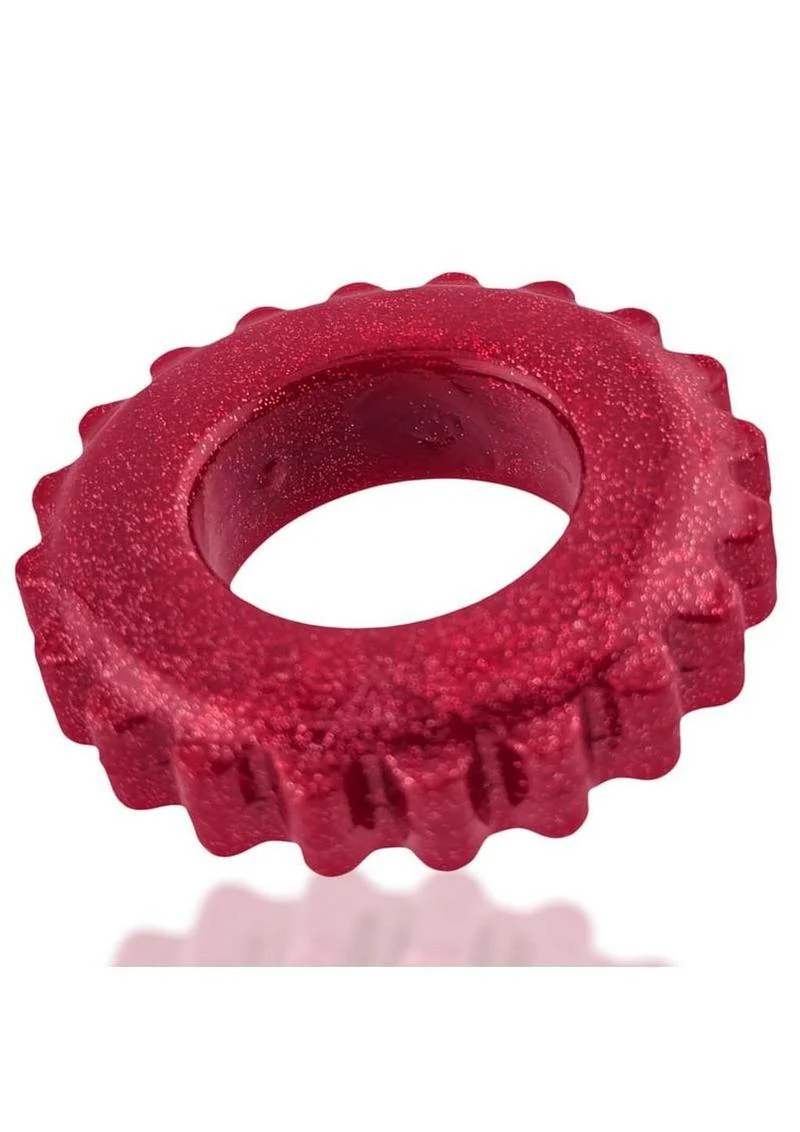 Oxballs Plushy Soft Cock Ring Cherry - Image 3
