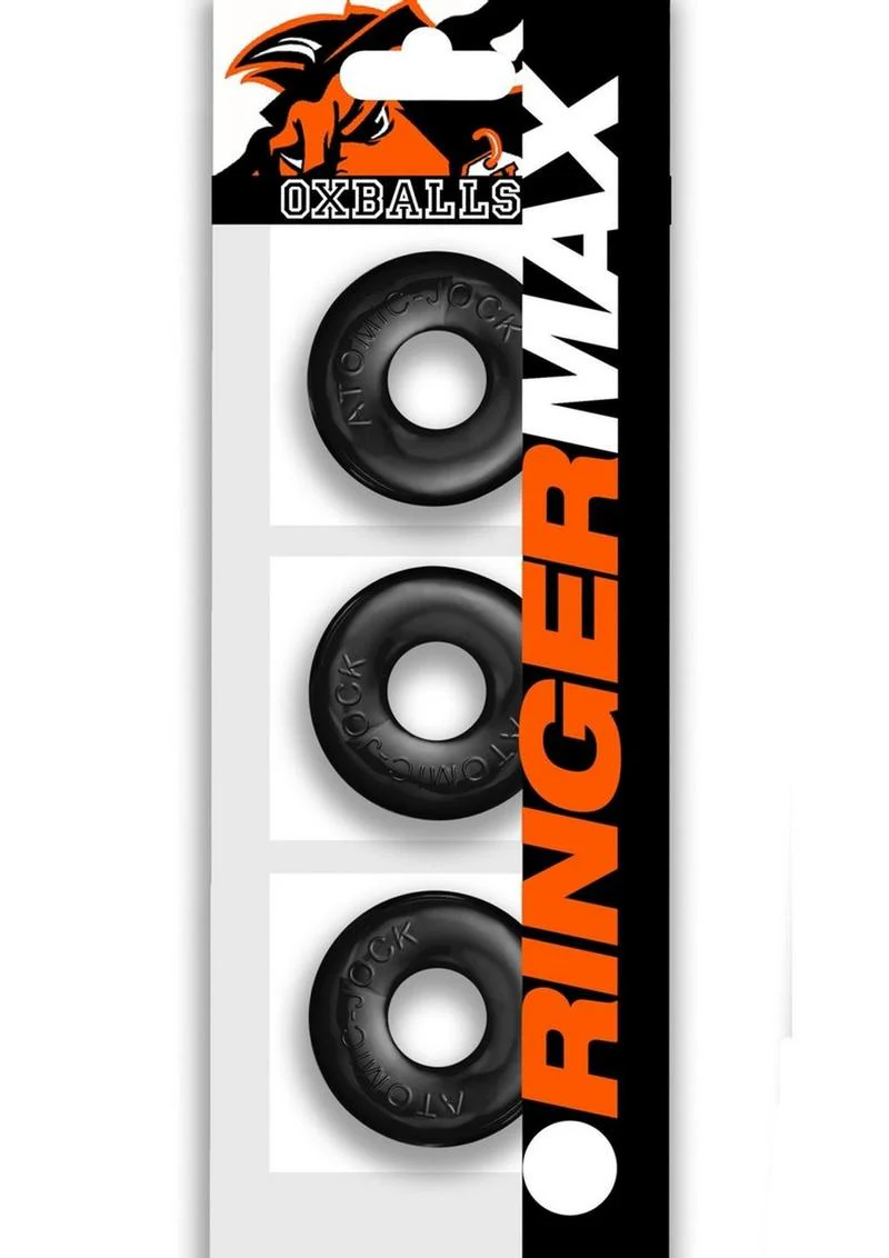 OXBALLS Ringer Max Stretchy Silicone Cock Ring 3-Pack - Image 3