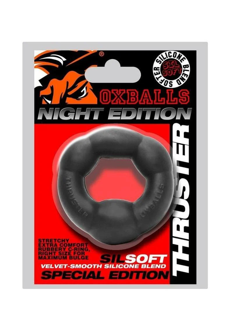 Oxballs Thruster Night Edition Silicone Comfort Bulge Lifter Cockring - Image 4
