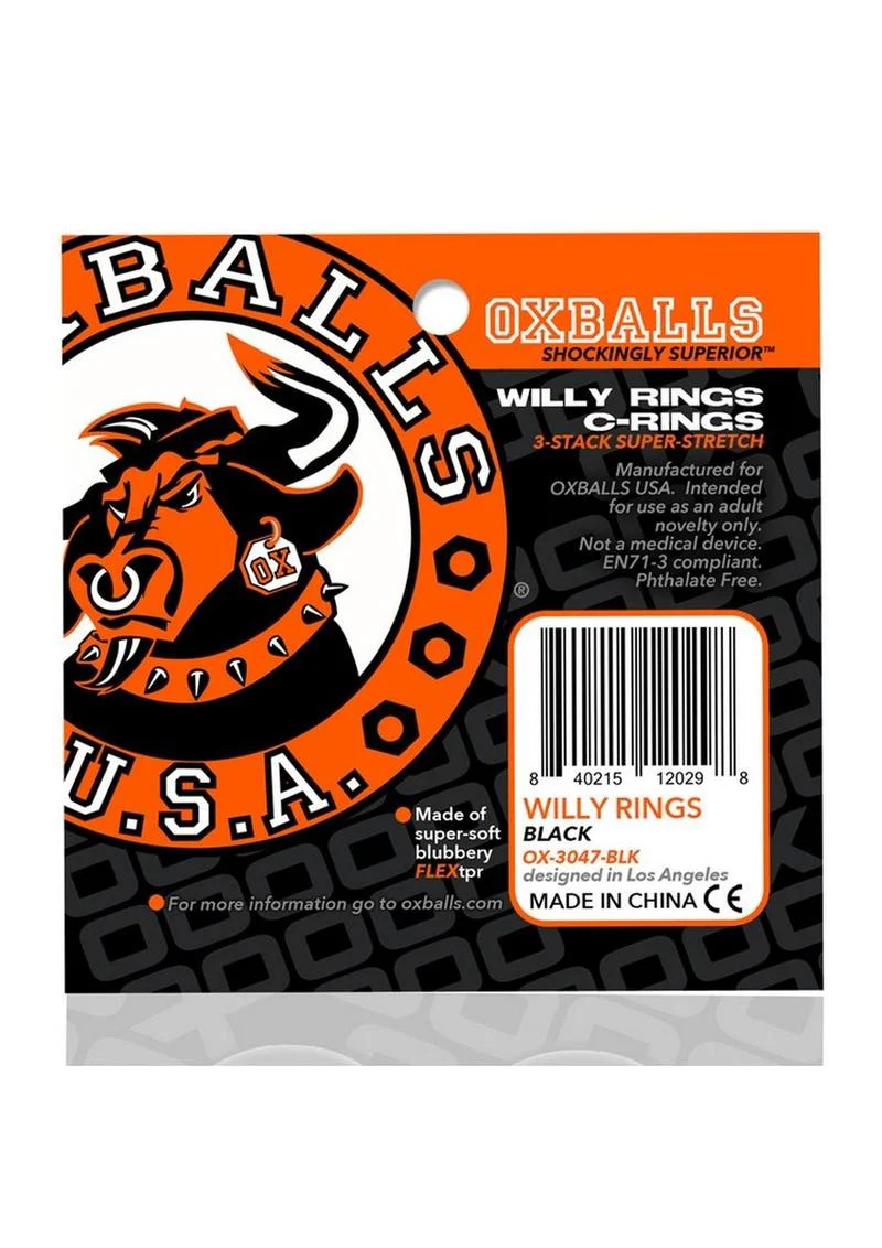 Oxballs Willy Rings 3-Pack Cock Ring - Image 3