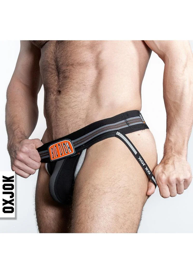 OXJOK Big Dick Bulge-Ring Jock Jockstrap With Rubber Stretch - Image 2