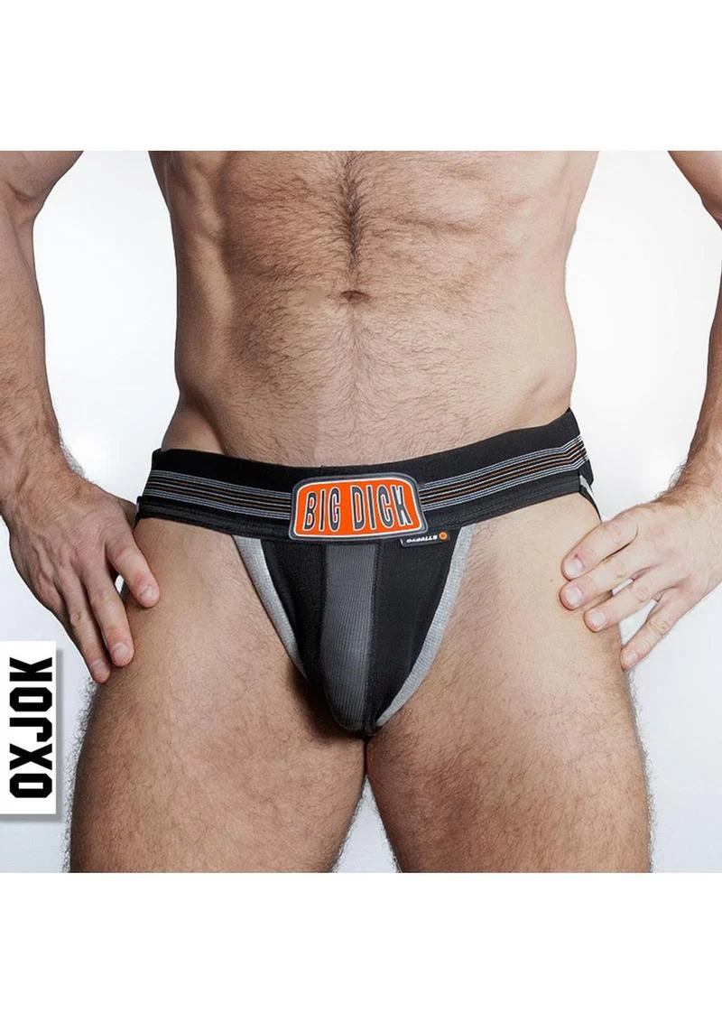 OXJOK Big Dick Bulge-Ring Jock Jockstrap With Rubber Stretch - Image 6