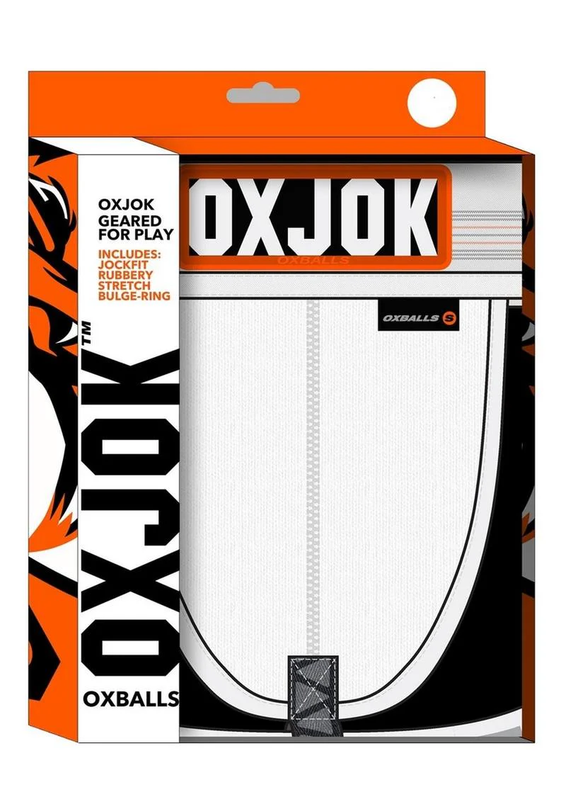 OXJOK Geared for Play White Jockfit Rubber Stretch Bulge - Image 8
