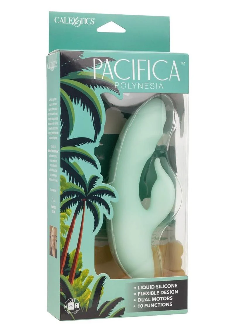 Pacifica Polynesia Rechargeable Silicone Dual Vibrator - Image 4