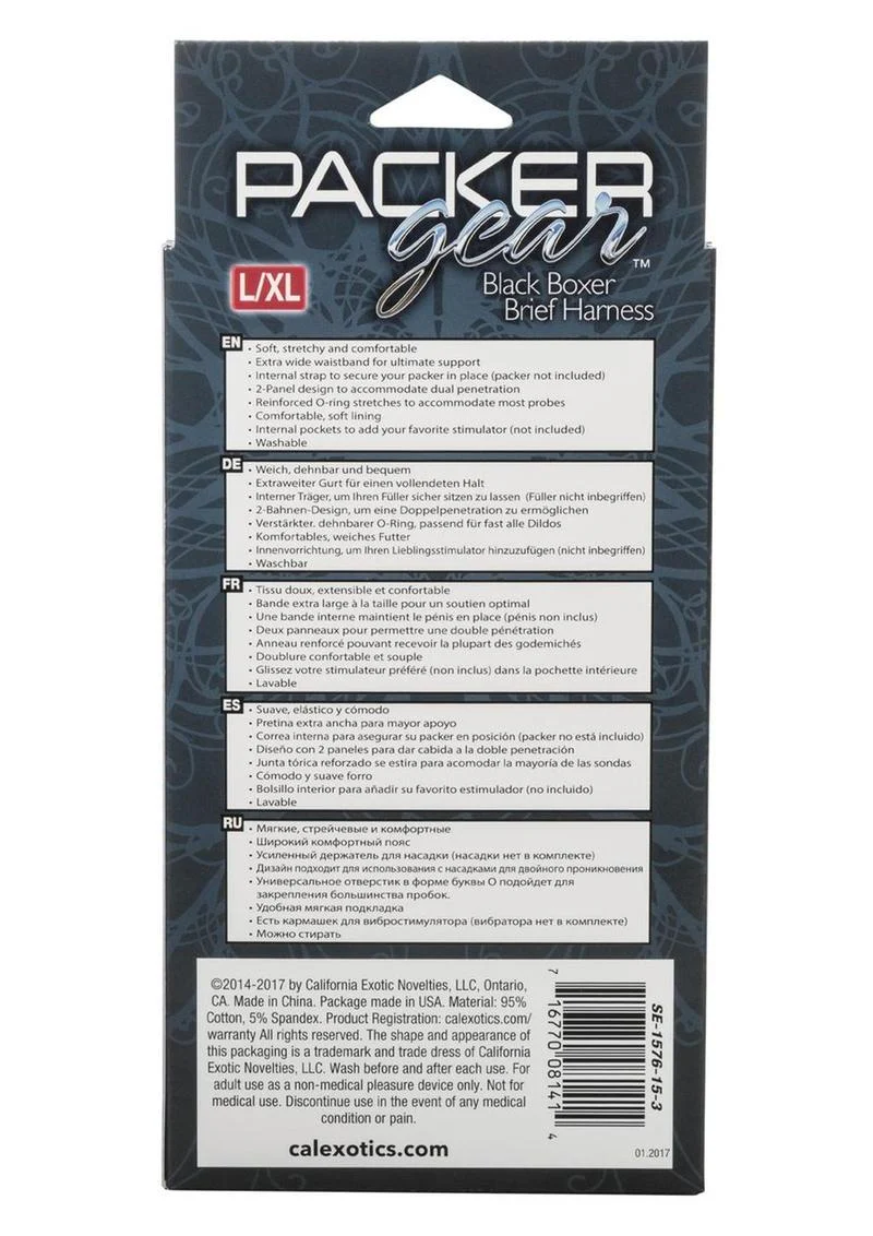 Packer Gear Black Boxer Brief Harness - Image 10