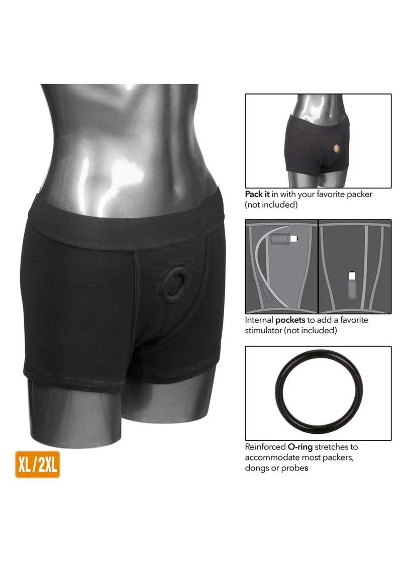 Packer Gear Black Boxer Brief Harness - Image 6