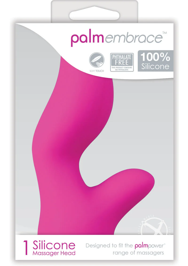 Palm Embrace Silicone Massager Head Attachment Pink for Palmpower - Image 3
