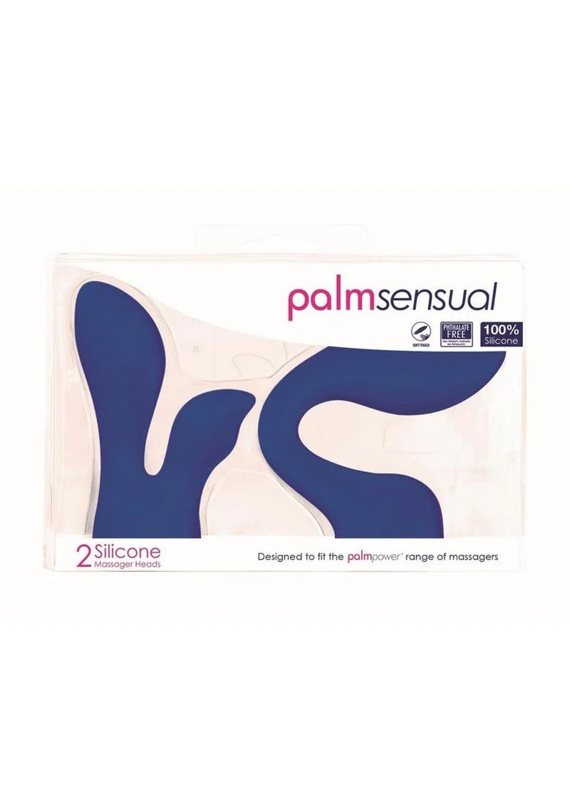 Palm Sensual Silicone Massager Head Attachments 2 Pack - Image 4