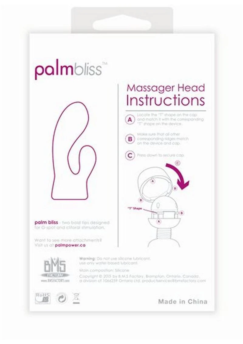 PalmBliss Silicone Massager Head Pink Attachment for PalmPower - Image 2