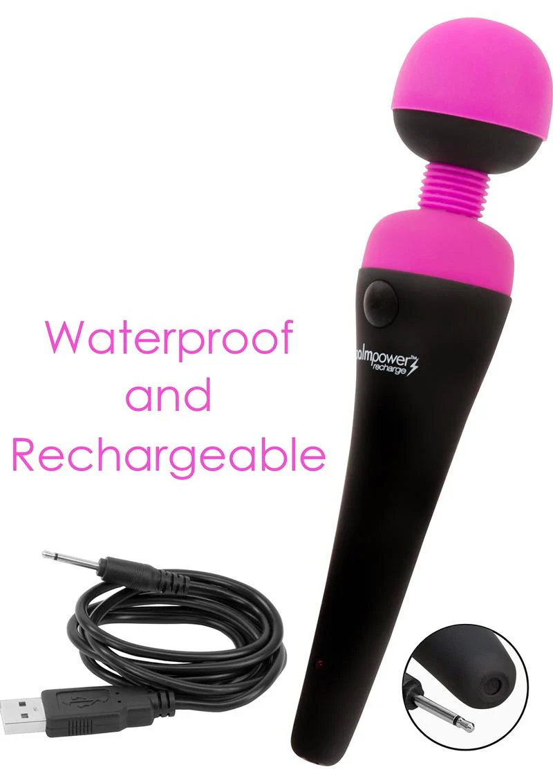 PalmPower Recharge Waterproof Wand Massager - Image 2