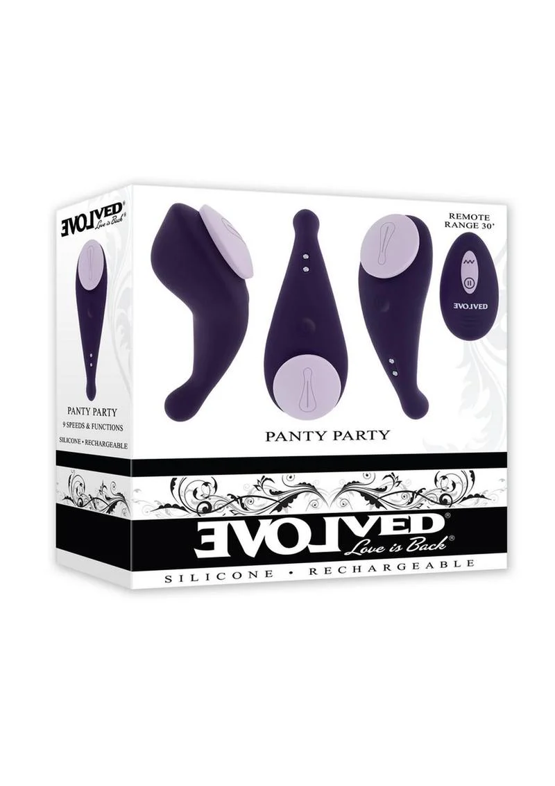 Panty Party Rechargeable Silicone Vibrator with Remote - Image 4