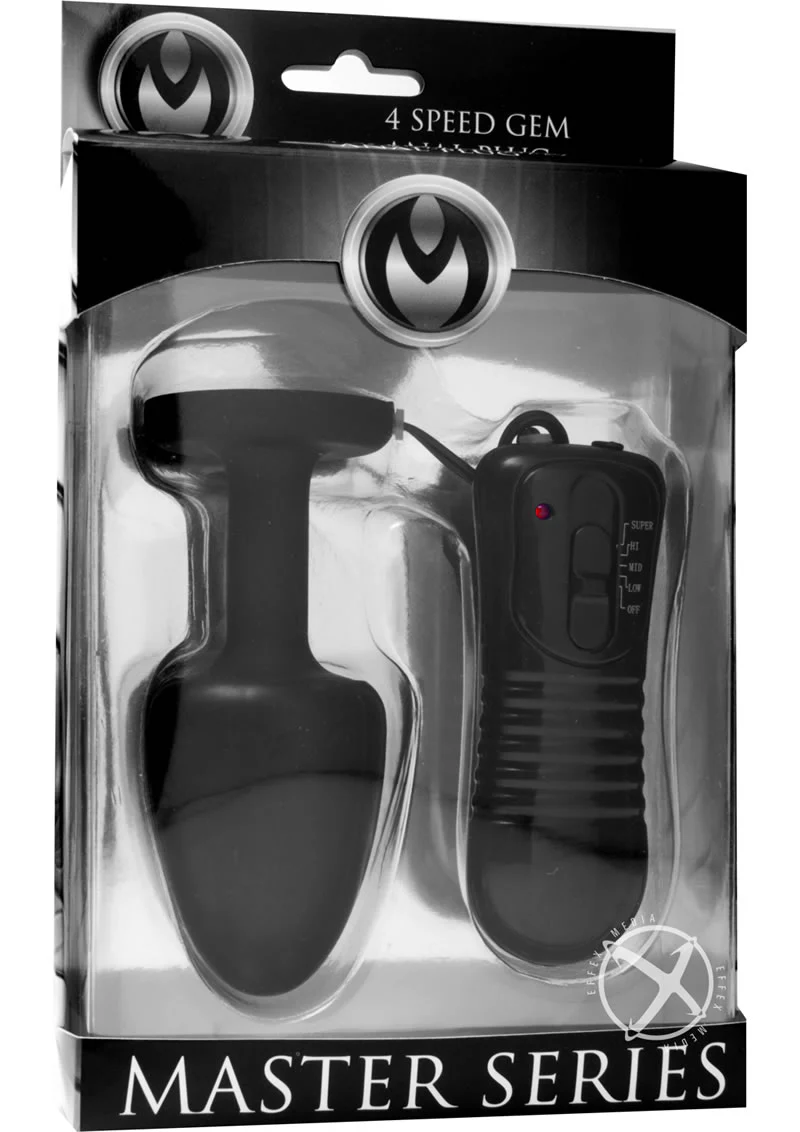 Paragon Gem-Accented Vibrating Anal Plug – Master Series - Image 4