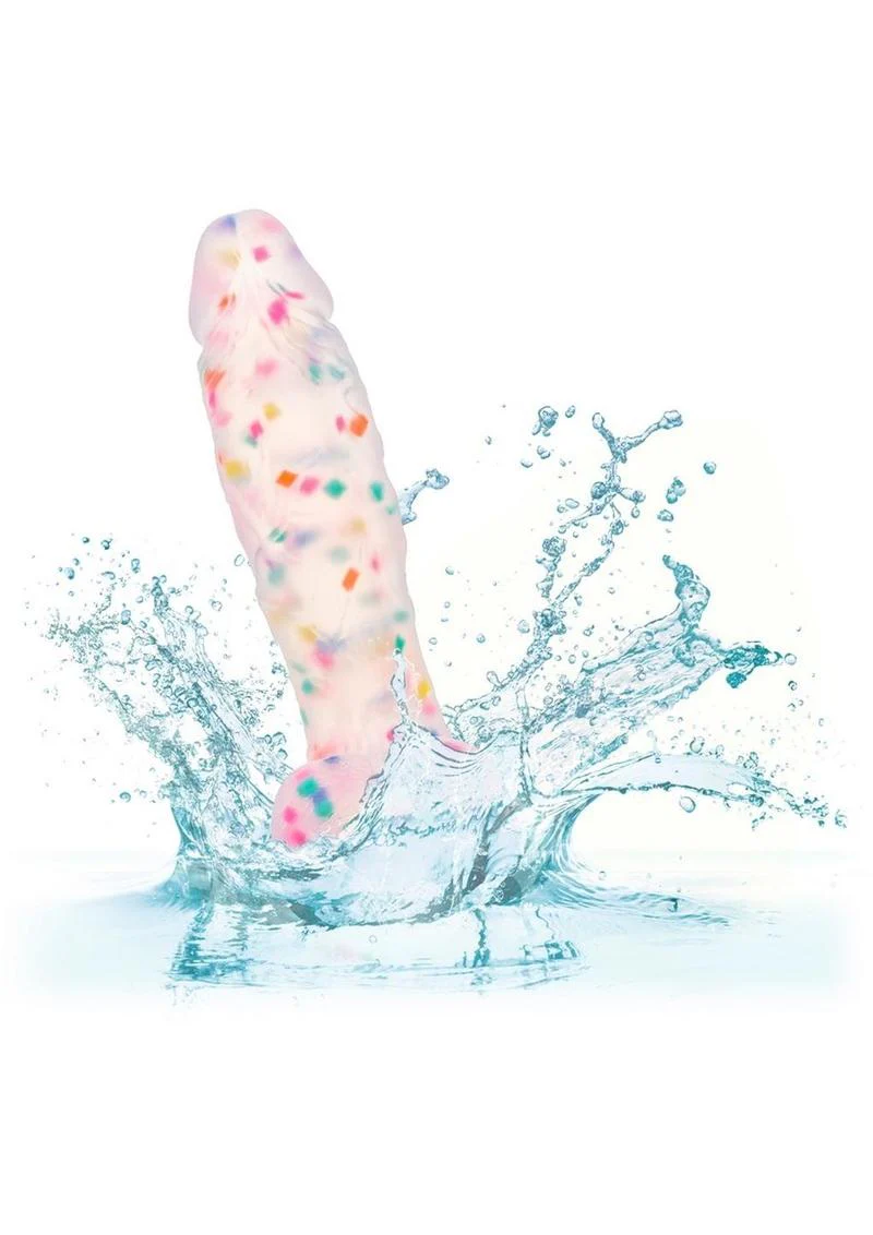 Party Boy Silicone Studs Dong with Suction Cup Multicolor Dildo - Image 3