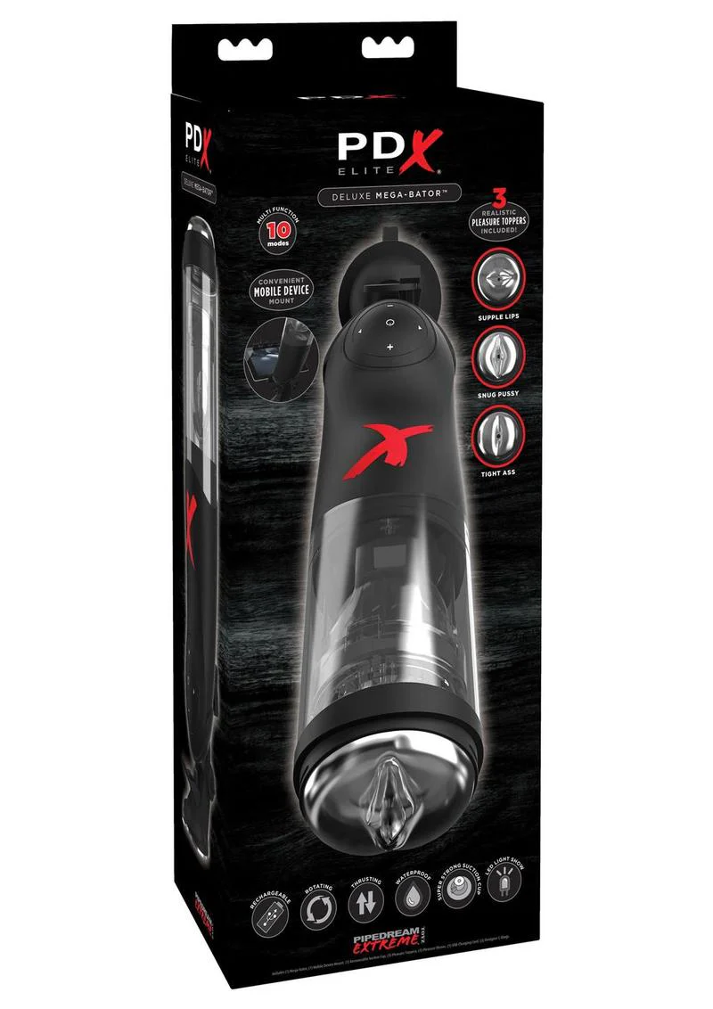 PDX Elite Deluxe Mega-Bator Rechargeable Automatic Masturbator - Image 3