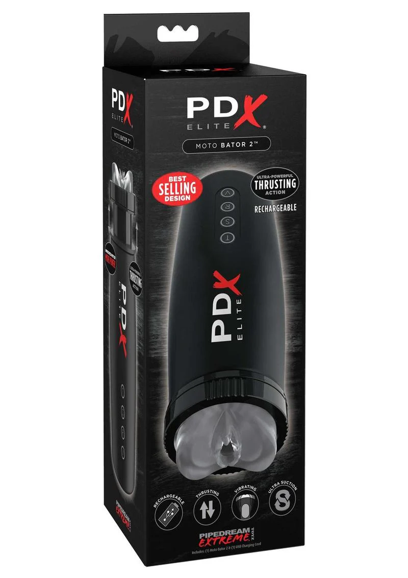 PDX Elite Moto Bator 2 Rechargeable Masturbator with Thrusting - Image 3