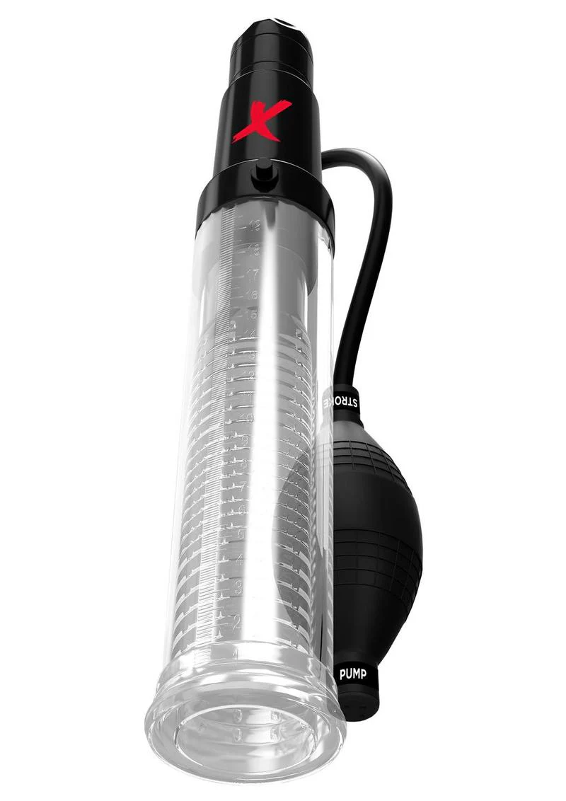 PDX Elite Suck-N-Pump Clear Triple Action Stroker with Pleasure - Image 2