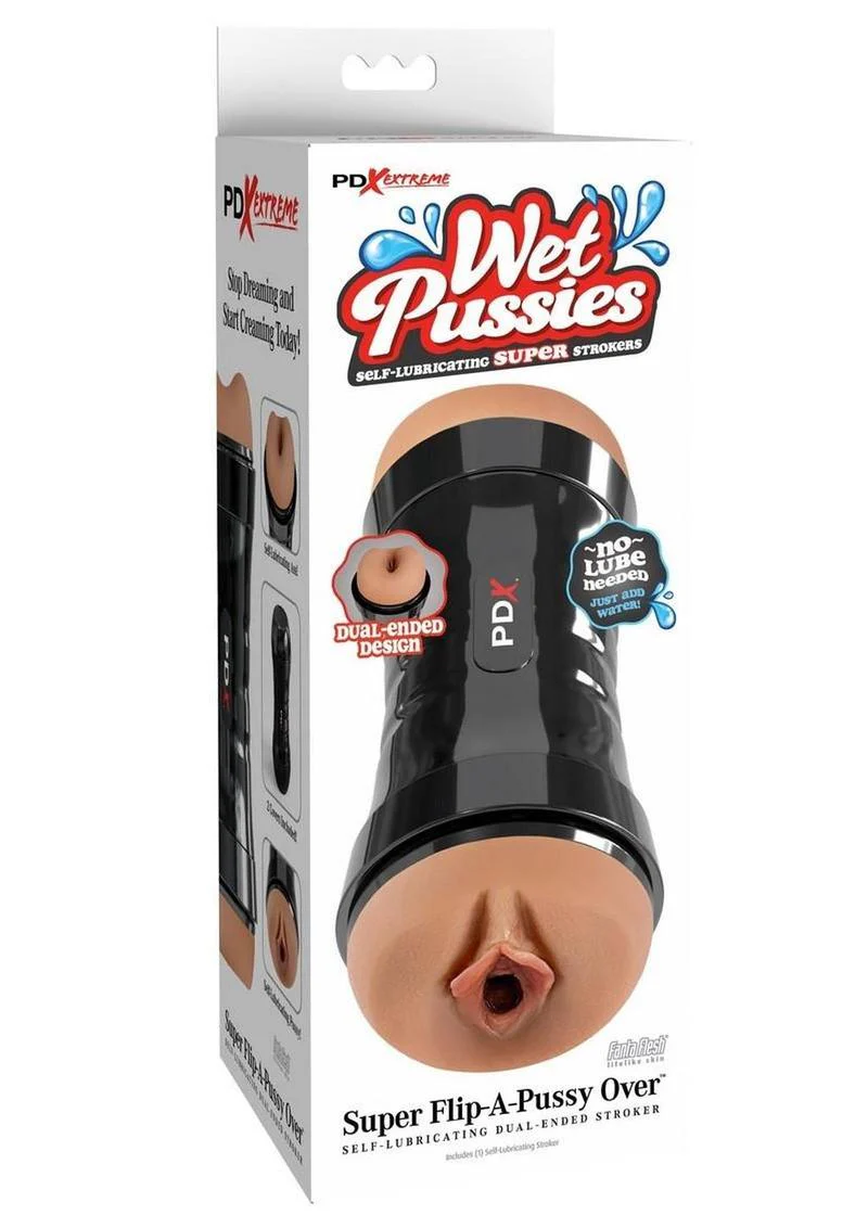 PDX Extreme Super Flip-A-Pussy Over Self-Lubricating Stroker - Image 6
