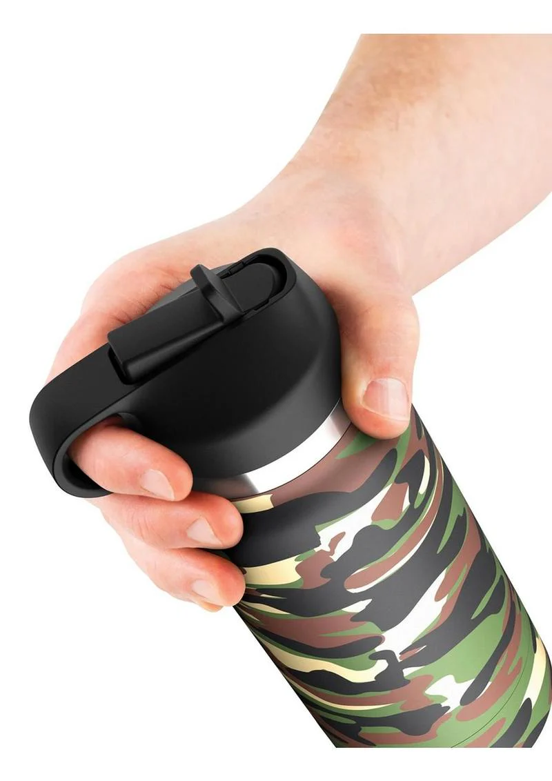 PDX Plus Fap Flask Happy Camper Stroker Discreet Camo Pleasure - Image 2