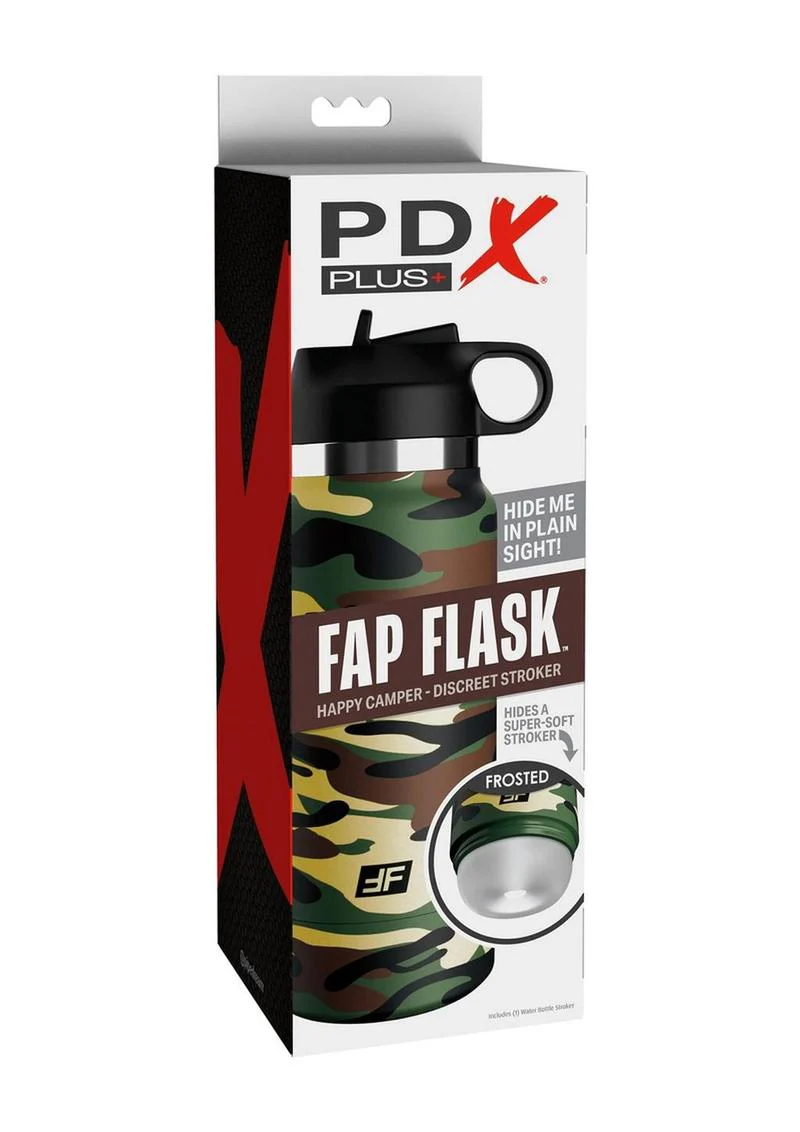 PDX Plus Fap Flask Happy Camper Stroker Discreet Camo Pleasure - Image 4
